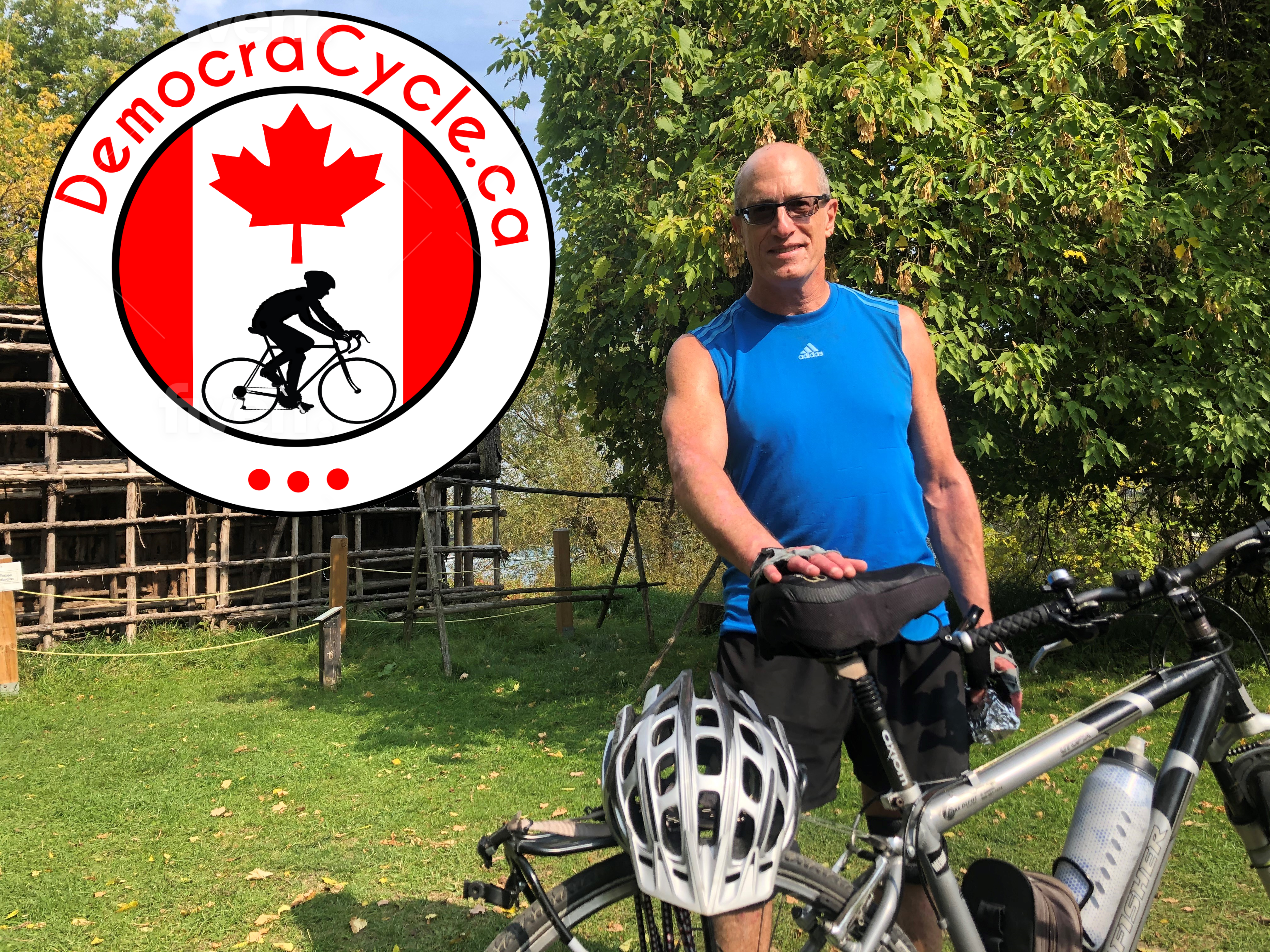 Mark on DemocraCycle charity ride