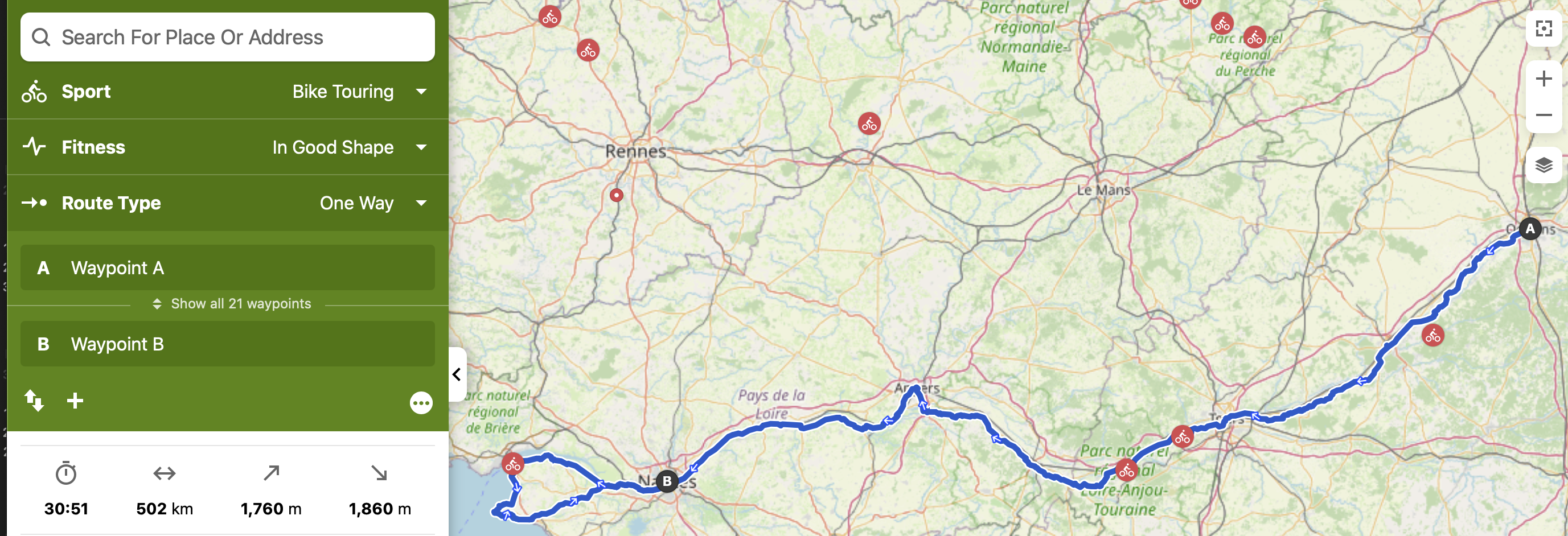Eurovelo6, Orleans > Nantes