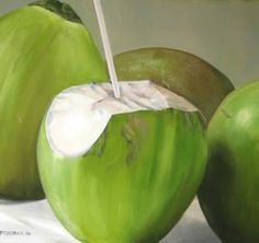 Agua de coco fria
