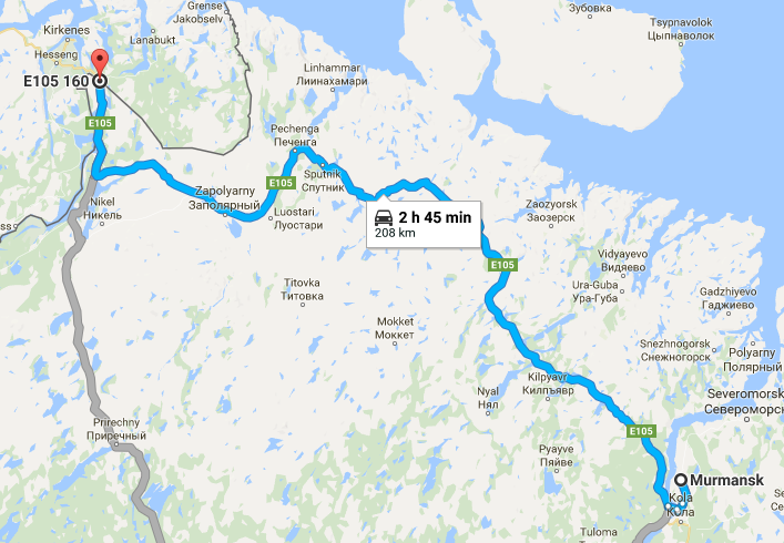 Norway And Russia Map Russia-Norway Border Crossing(Storskog/Borisoglebsk) | Warmshowers.org